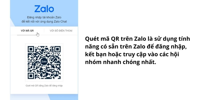 Chat.zalo.u với quét dọn mã QR nhằm thực hiện gì?