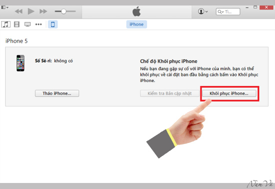Cách mở khóa iPhone bị vô hiệu hóa bằng iTunes