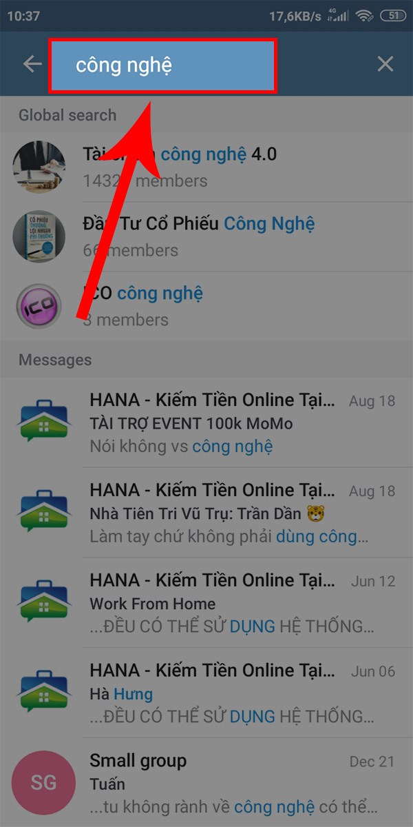 Cách tìm nhóm Telegram chi tiết