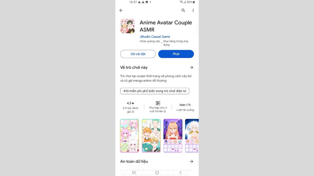 Cách tải xuống Anime Avatar Couple ASMR trên điện thoại Android bước 3