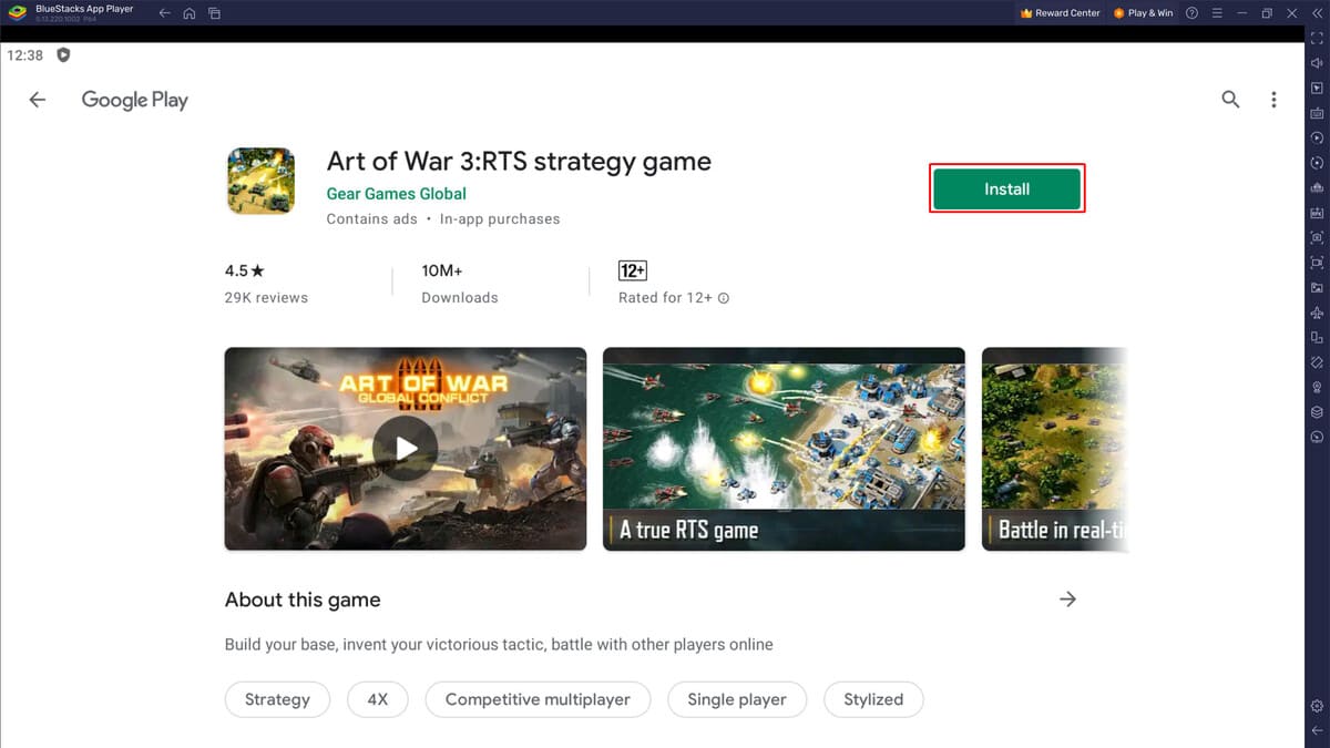 Cách tải Art of War 3 trên PC bước 4