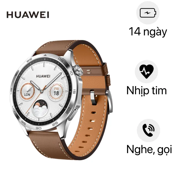 Dây đeo bằng da đồng hồ thông minh Huawei Watch GT4